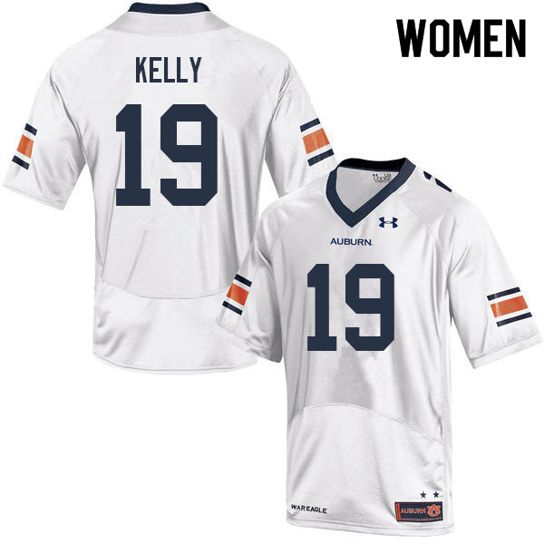 Women #19 Omari Kelly Auburn Tigers College Football Jerseys Sale-White